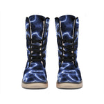 Lightning Chain Print Winter Boots