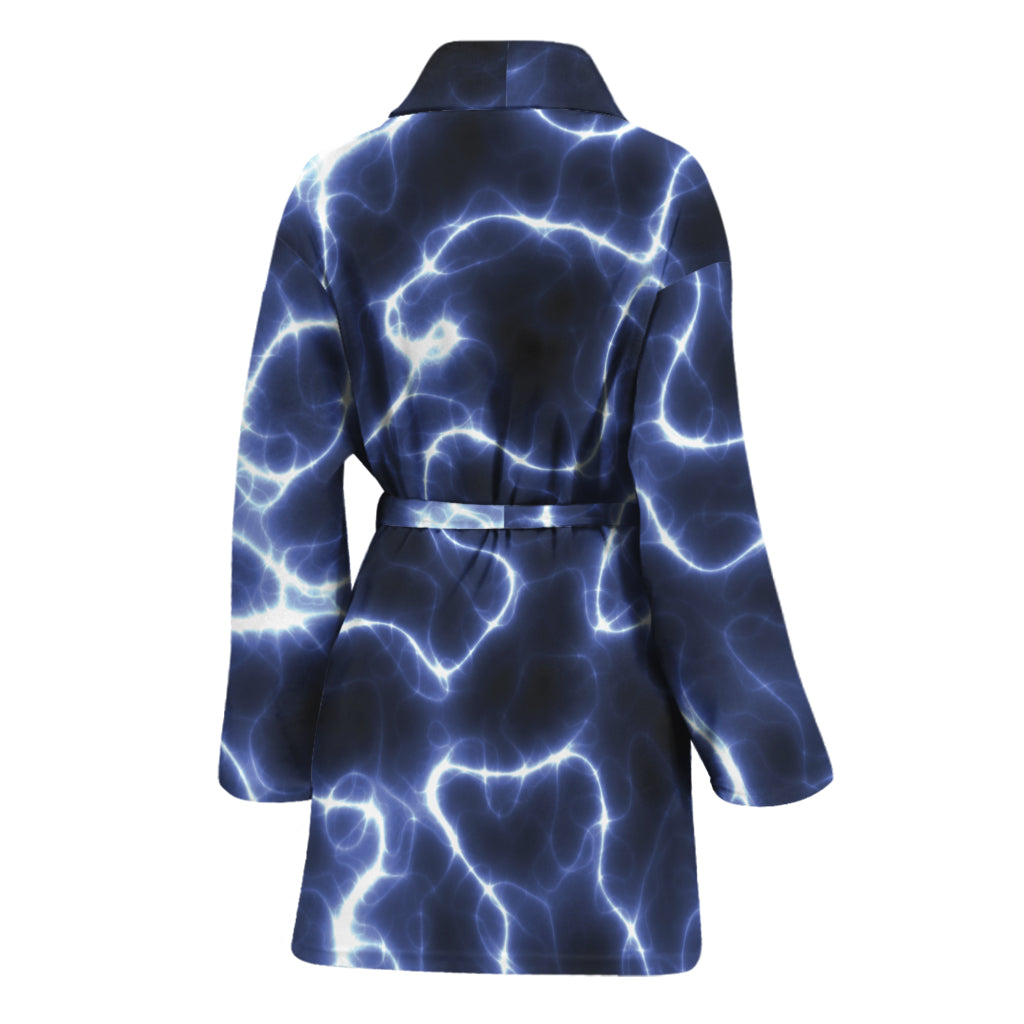 Lightning Chain Print Women's Bathrobe