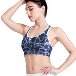 Lightning Chain Print Women's Sports Bra