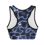 Lightning Chain Print Women's Sports Bra
