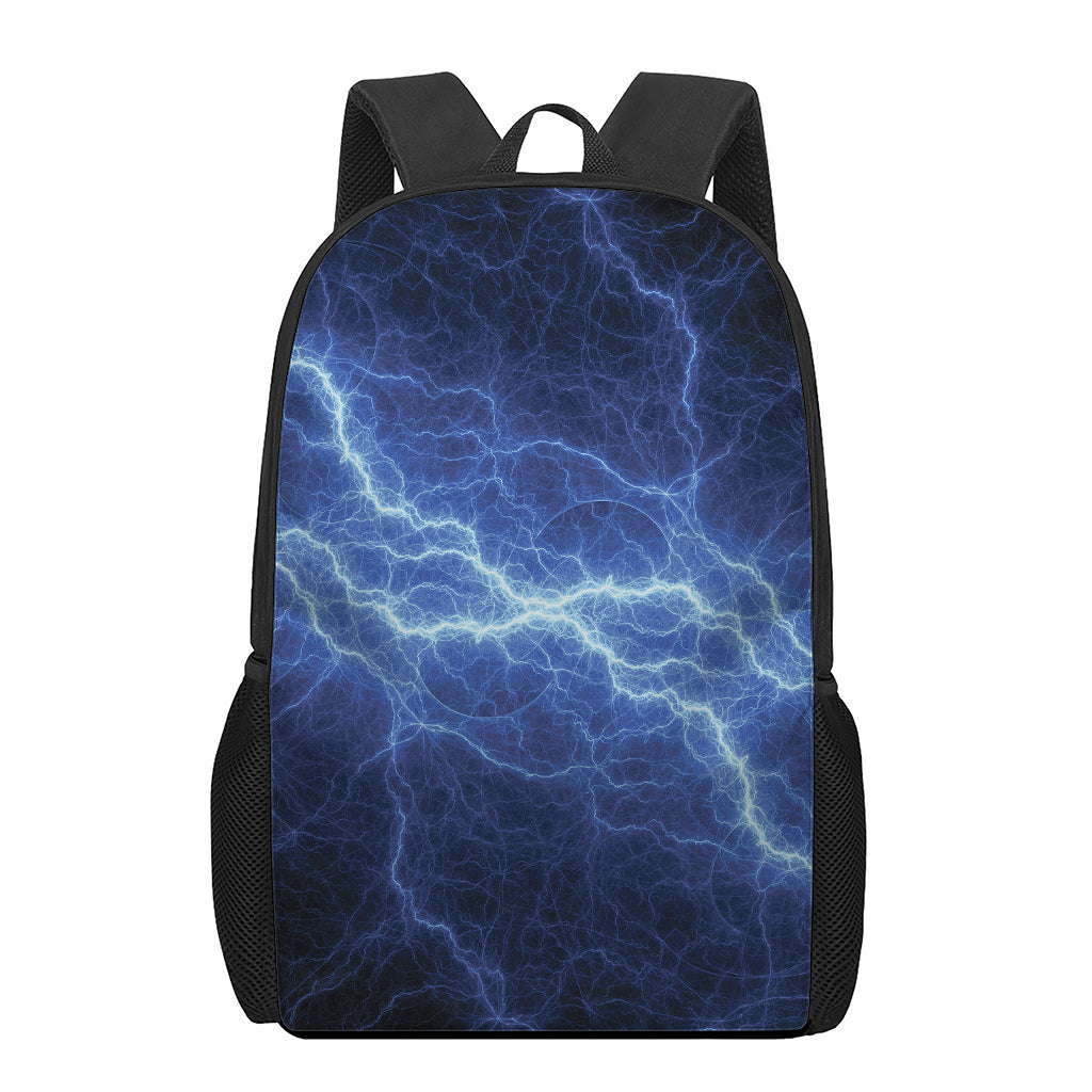 Lightning Plasma Print 17 Inch Backpack