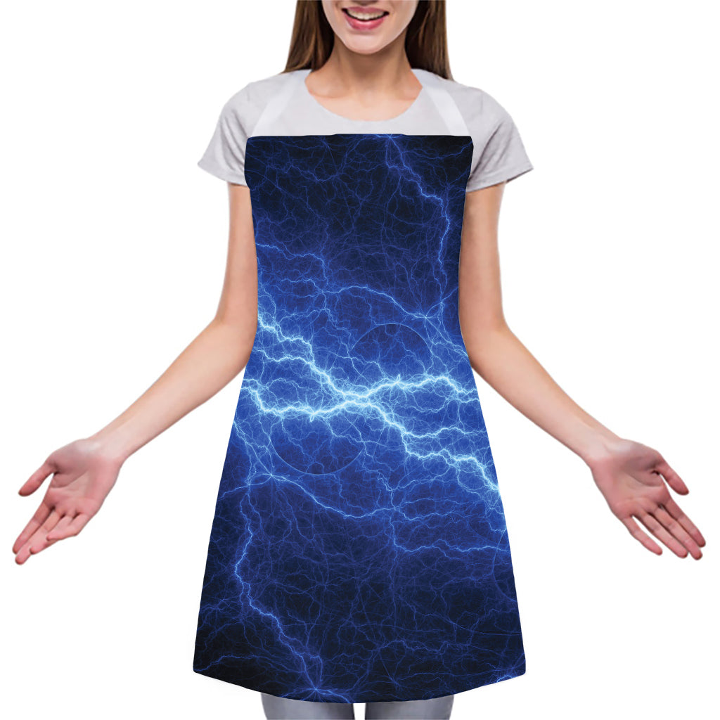 Lightning Plasma Print Adjustable Apron