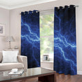 Lightning Plasma Print Dimout Grommet Curtains