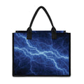 Lightning Plasma Print Canvas Tote Bag