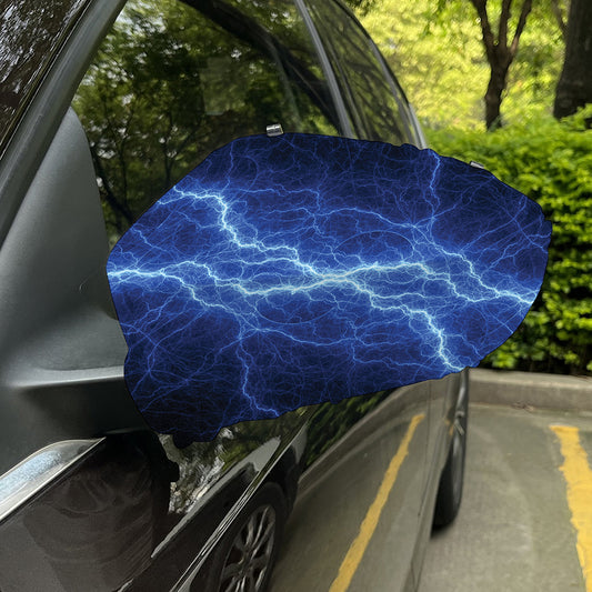 Lightning Plasma Print Car Side Mirror Covers