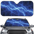Lightning Plasma Print Car Windshield Sun Shade