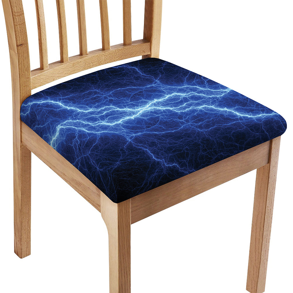 Lightning Plasma Print Chair Cushion Cover