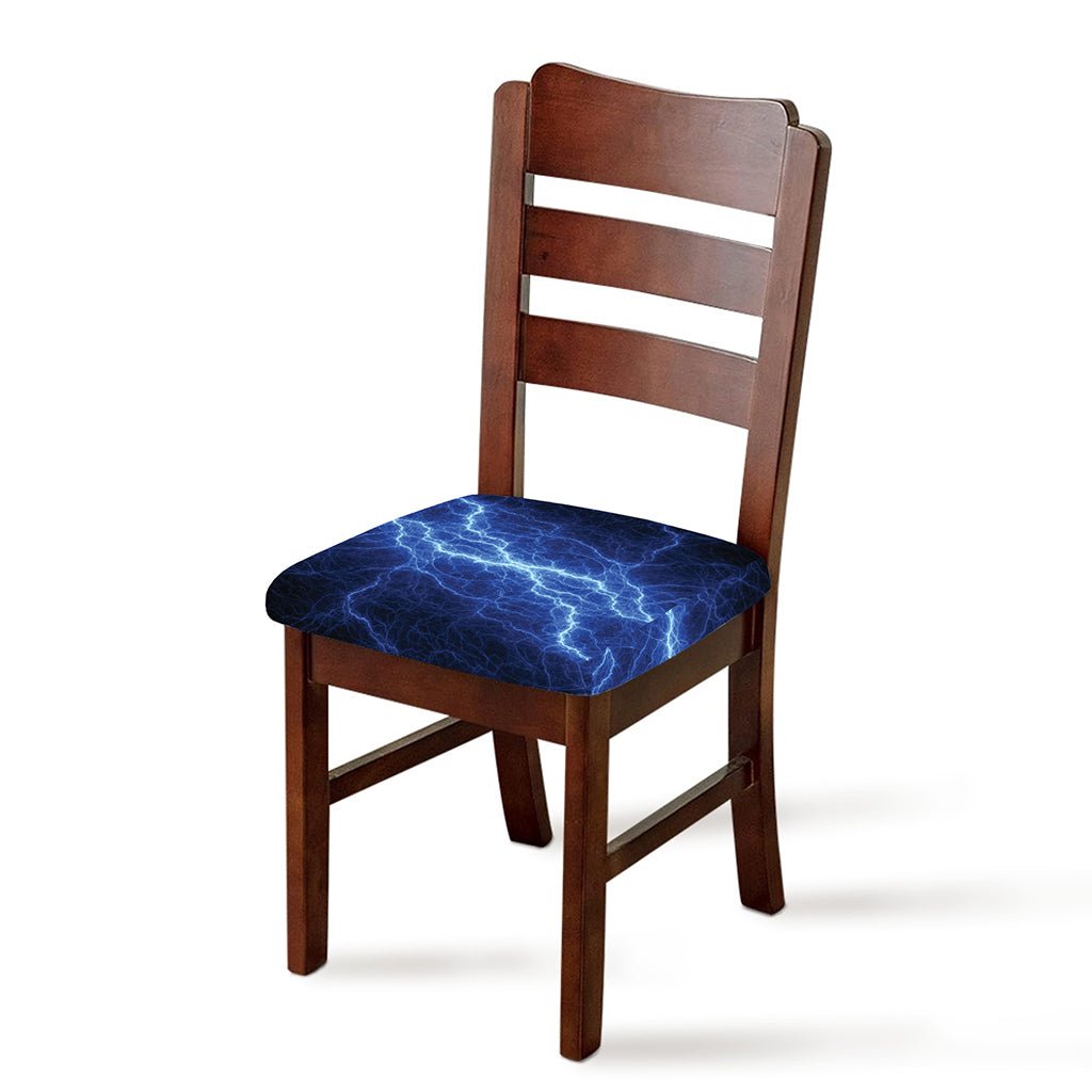 Lightning Plasma Print Chair Cushion Cover