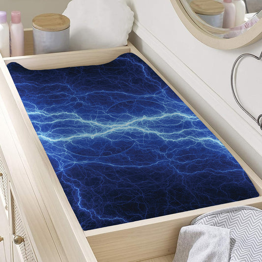 Lightning Plasma Print Changing Pad Cover