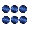 Lightning Plasma Print Coaster Set