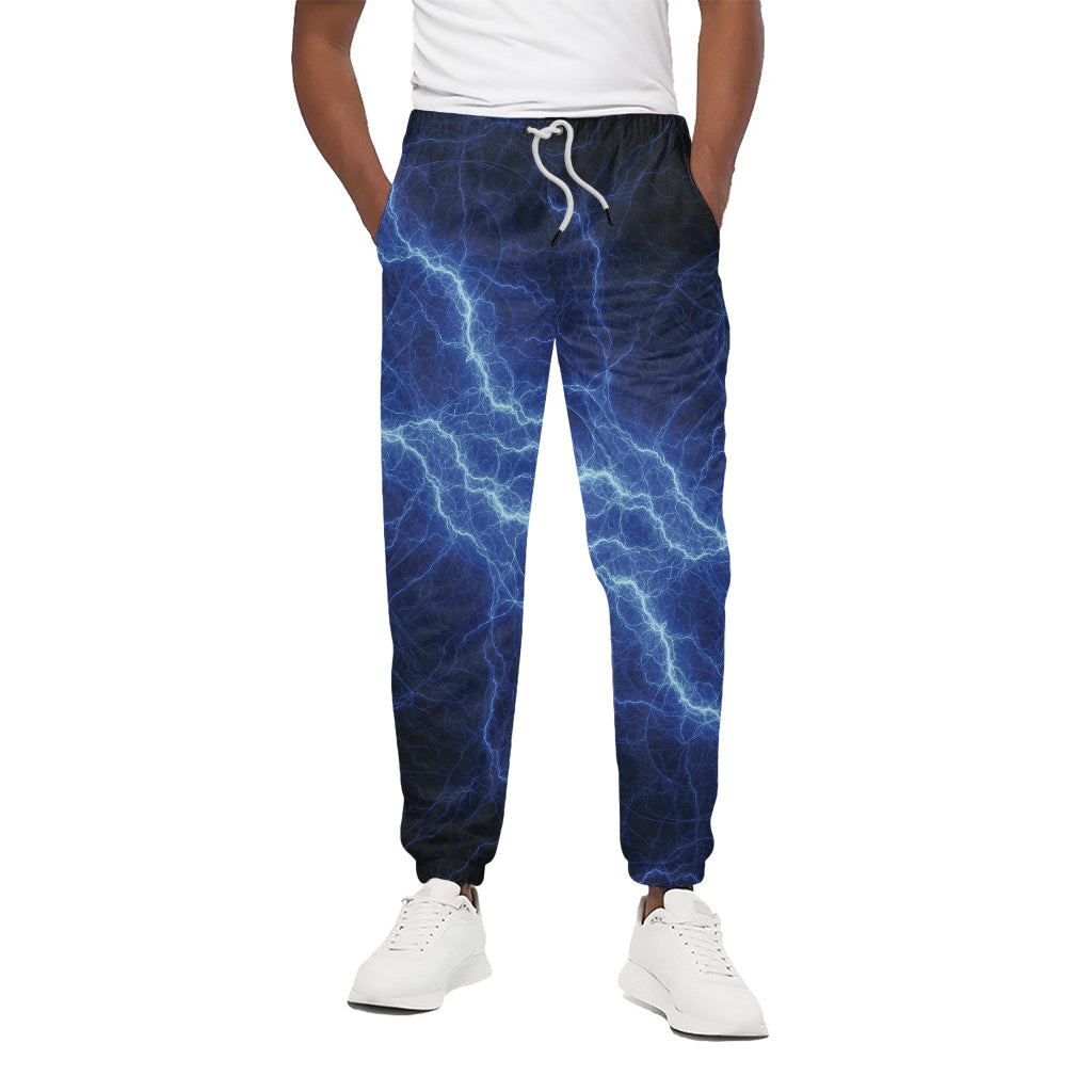 Lightning Plasma Print Cotton Pants