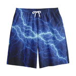 Lightning Plasma Print Cotton Shorts