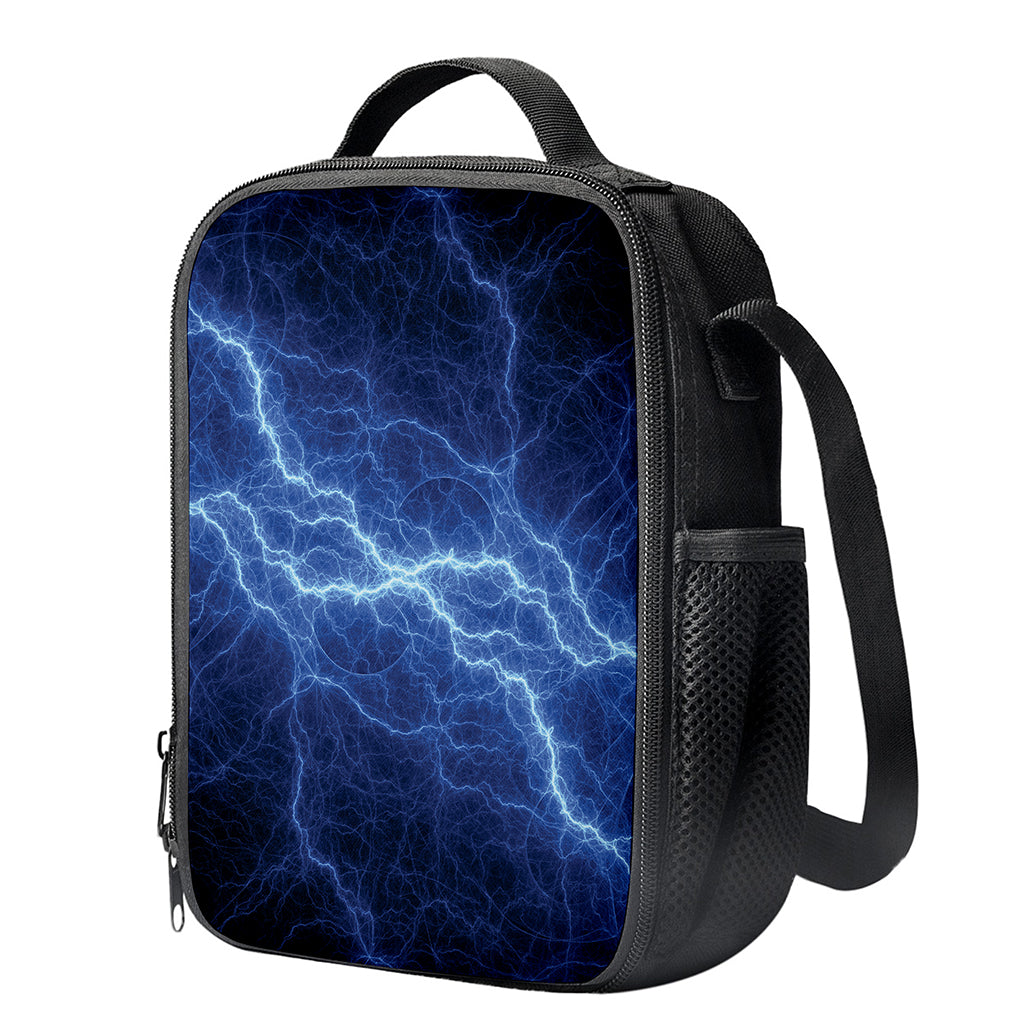 Lightning Plasma Print Crossbody Lunch Bag