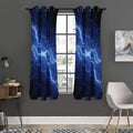 Lightning Plasma Print Grommet Curtain Panels