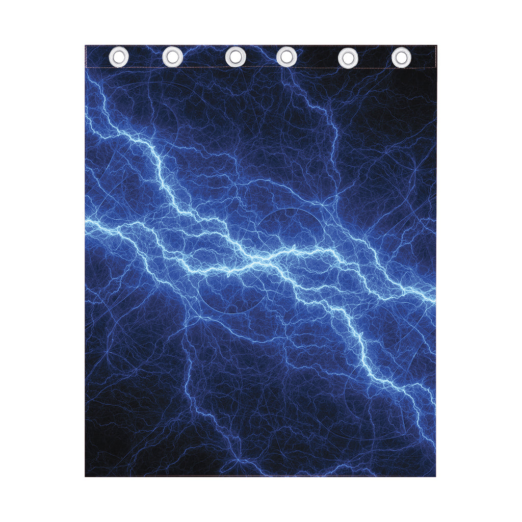 Lightning Plasma Print Curtain