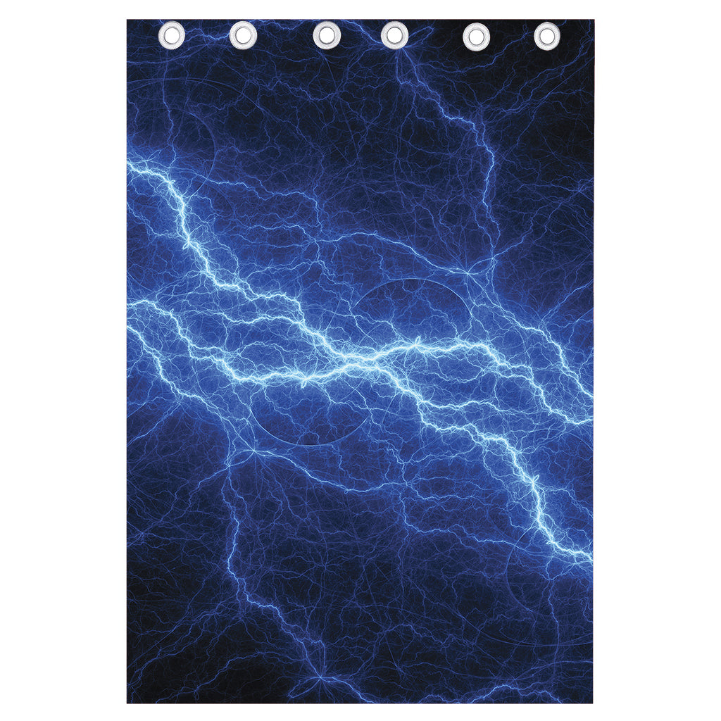 Lightning Plasma Print Curtain