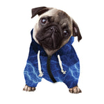 Lightning Plasma Print Dog Zip Up Hoodie
