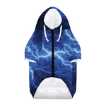 Lightning Plasma Print Dog Zip Up Hoodie