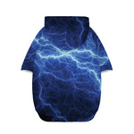 Lightning Plasma Print Dog Zip Up Hoodie