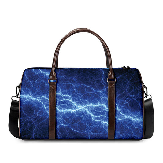 Lightning Plasma Print Duffle Bag