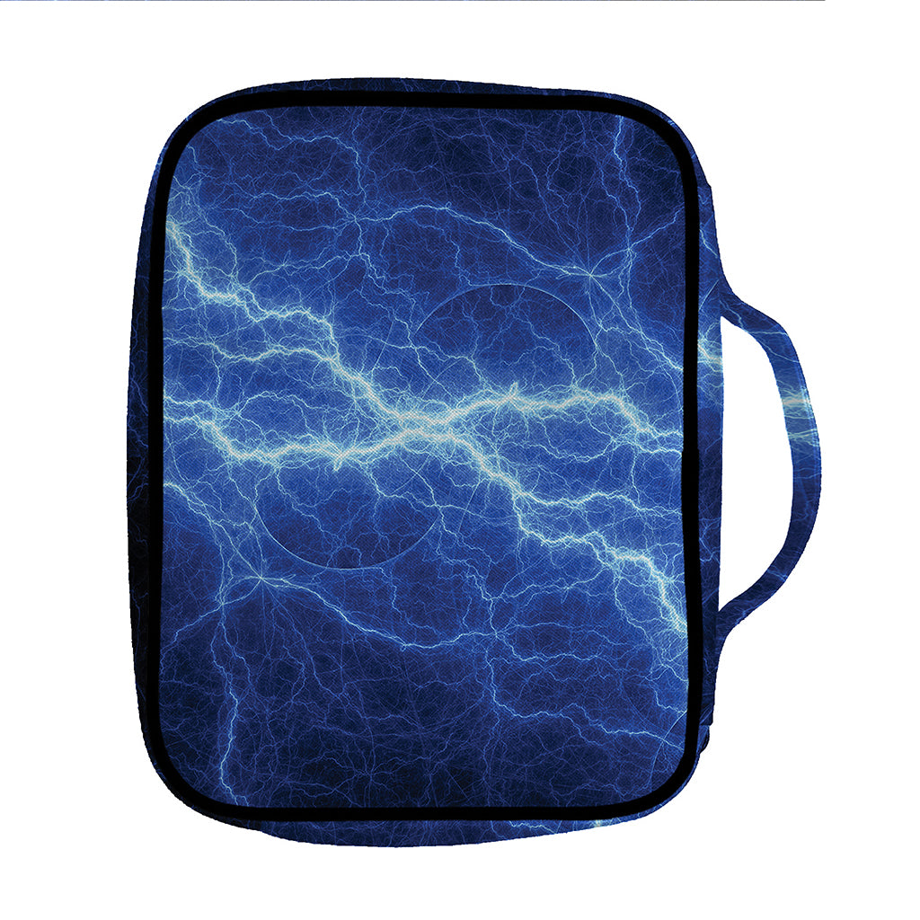 Lightning Plasma Print Front Pocket Bible Bag