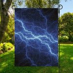 Lightning Plasma Print Garden Flag