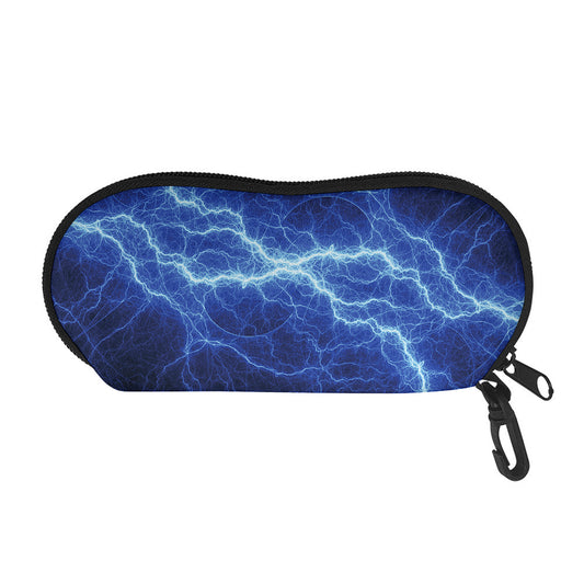 Lightning Plasma Print Glasses Case