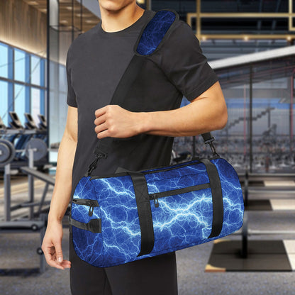 Lightning Plasma Print Gym Bag