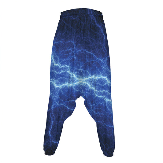 Lightning Plasma Print Hammer Pants