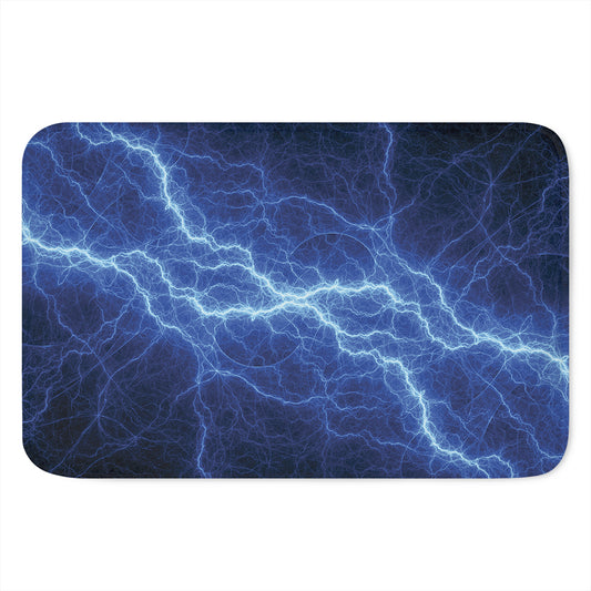 Lightning Plasma Print Indoor Door Mat