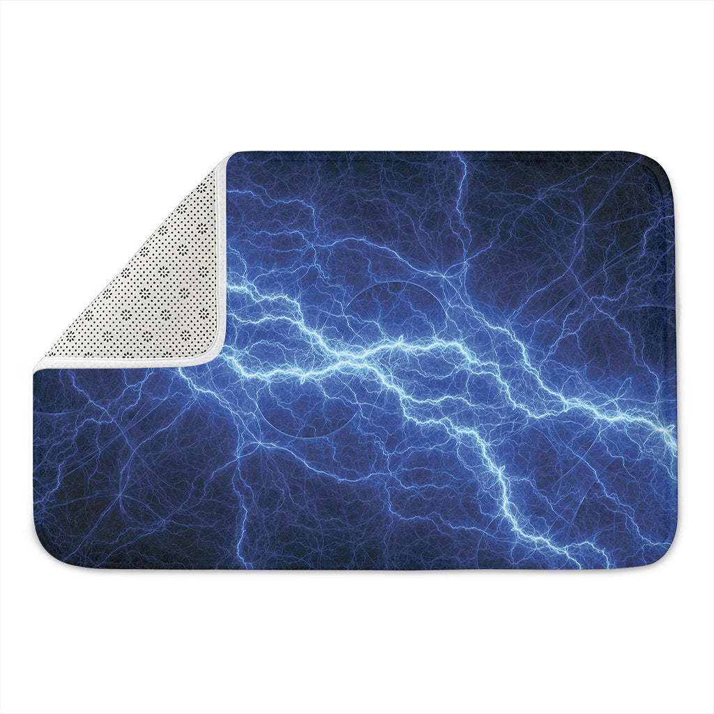 Lightning Plasma Print Indoor Door Mat