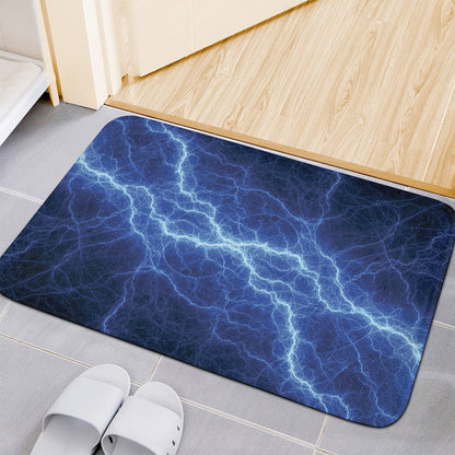 Lightning Plasma Print Indoor Door Mat