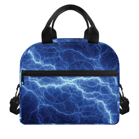 Lightning Plasma Print Insulated Lunch Bag