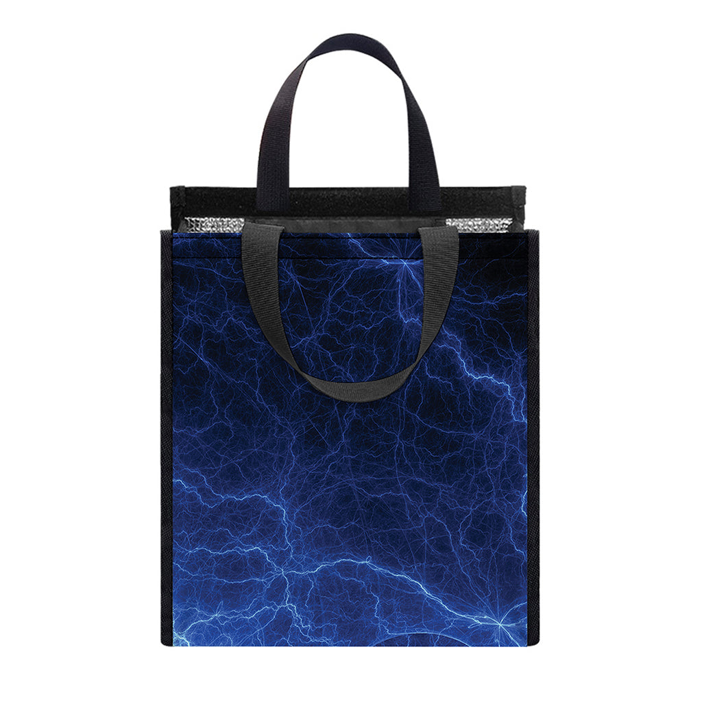 Lightning Plasma Print Insulated Lunch Tote
