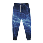 Lightning Plasma Print Jogger Pants