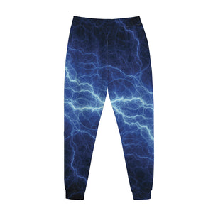 Lightning Plasma Print Jogger Pants