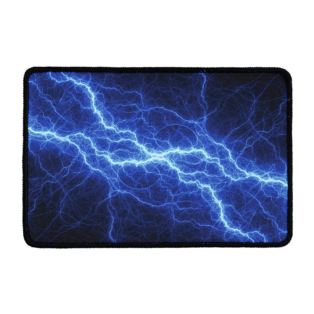 Lightning Plasma Print Kitchen Mat