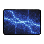 Lightning Plasma Print Kitchen Mat