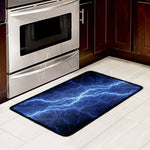 Lightning Plasma Print Kitchen Mat