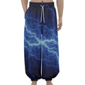 Lightning Plasma Print Lantern Pants