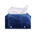 Lightning Plasma Print Leather Tissue Box Cover