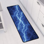 Lightning Plasma Print Long Kitchen Mat