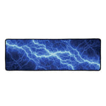 Lightning Plasma Print Long Kitchen Mat