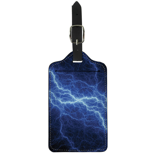 Lightning Plasma Print Luggage Tag