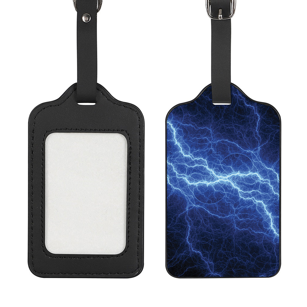 Lightning Plasma Print Luggage Tag