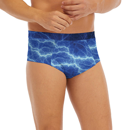 Lightning Plasma Print Men's Briefs