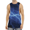Lightning Plasma Print Men's Muscle Tank Top