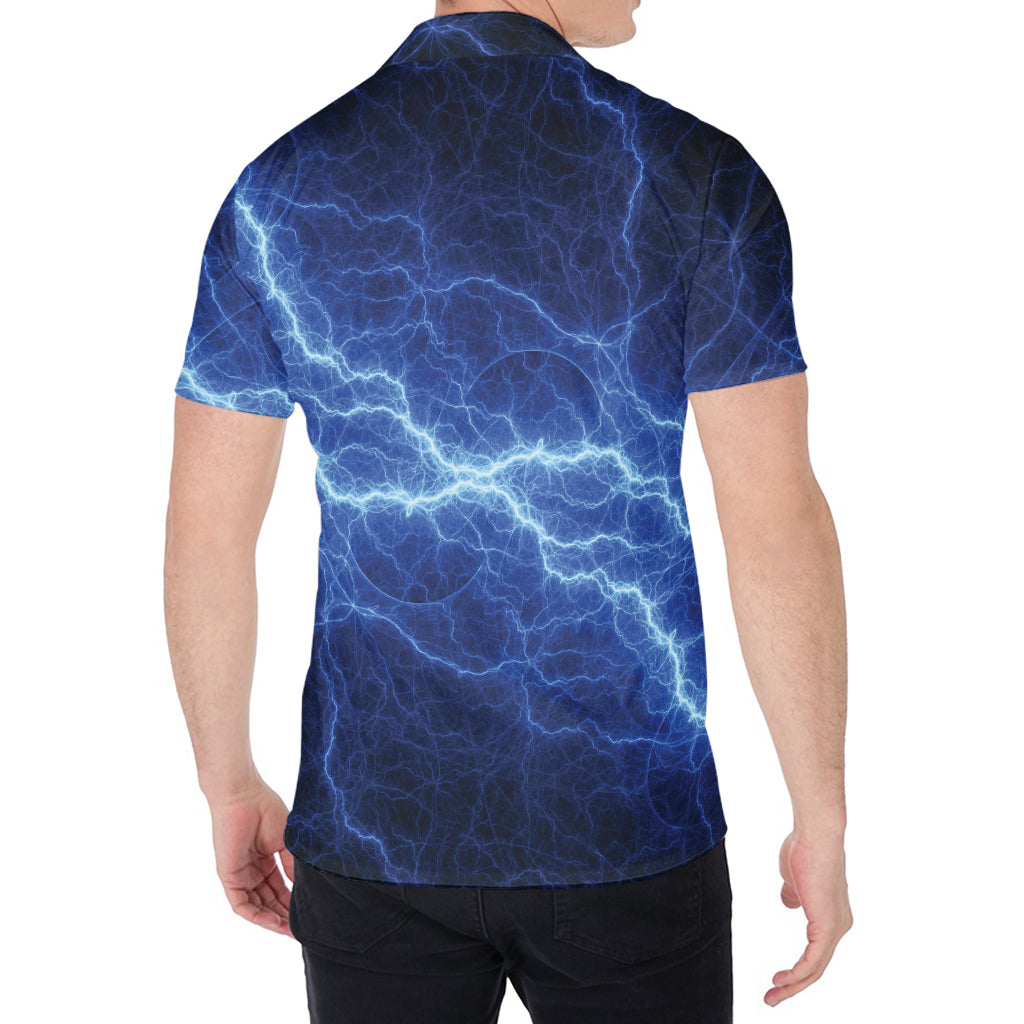 Lightning Plasma Print Men's Shirt