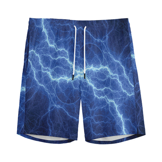 Lightning Plasma Print Men's Sports Shorts