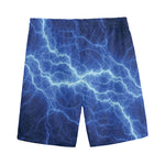 Lightning Plasma Print Men's Sports Shorts